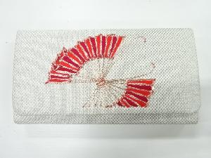 アンティーク　蝶模様刺繍和装バッグ